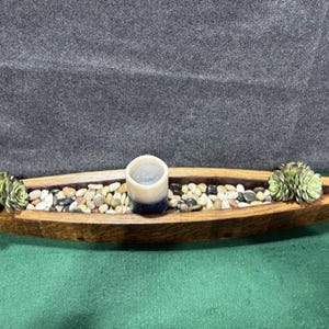 Wine Barrel Table Centerpiece