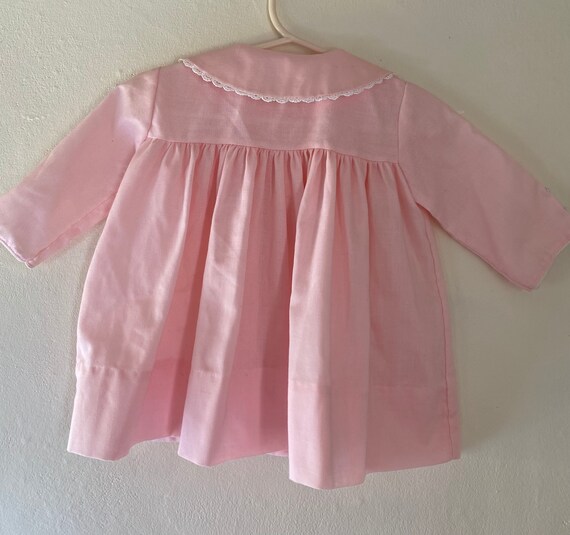 Vintage Baby Easter Spring Dress Coat Pink Jacket… - image 3