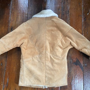Vintage J.Percy Marvin Richards Brown Suede Leather Faux Fur Jacket Coat Women L image 4