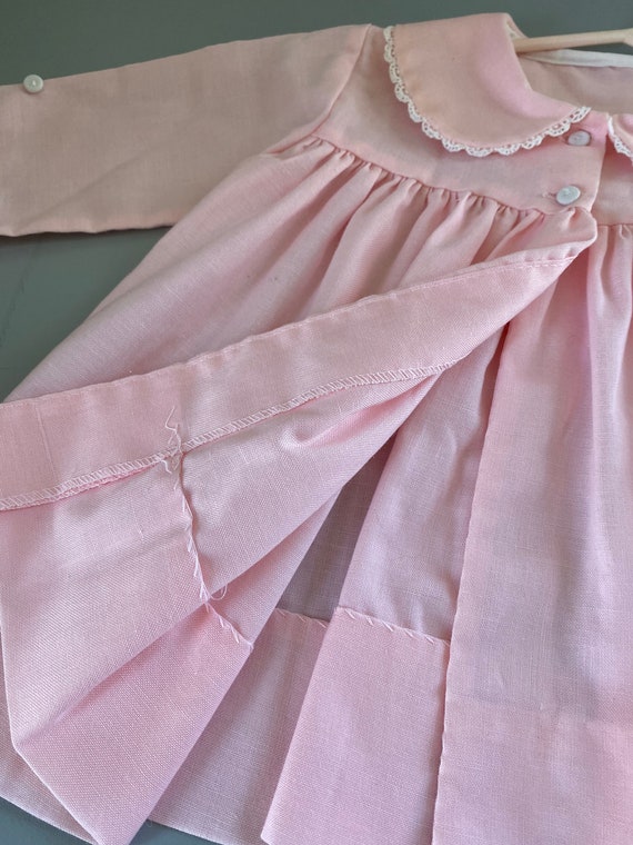 Vintage Baby Easter Spring Dress Coat Pink Jacket… - image 4