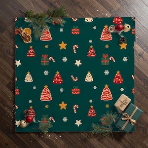 Christmas Tree Blanket, Holiday Velveteen Plush Throw, Festive Pine Tree Pattern Christmas Decor, Cozy Winter Gift