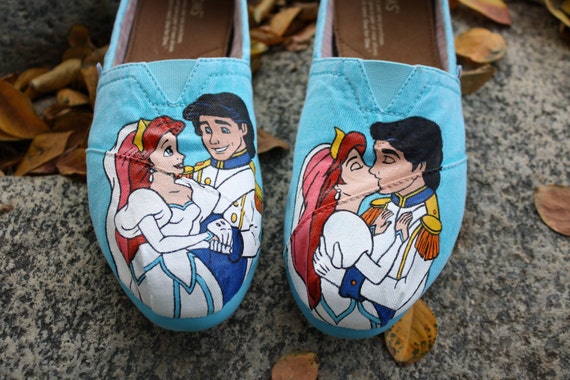 Wedding Hand Painted TOMS Shoes | Etsy