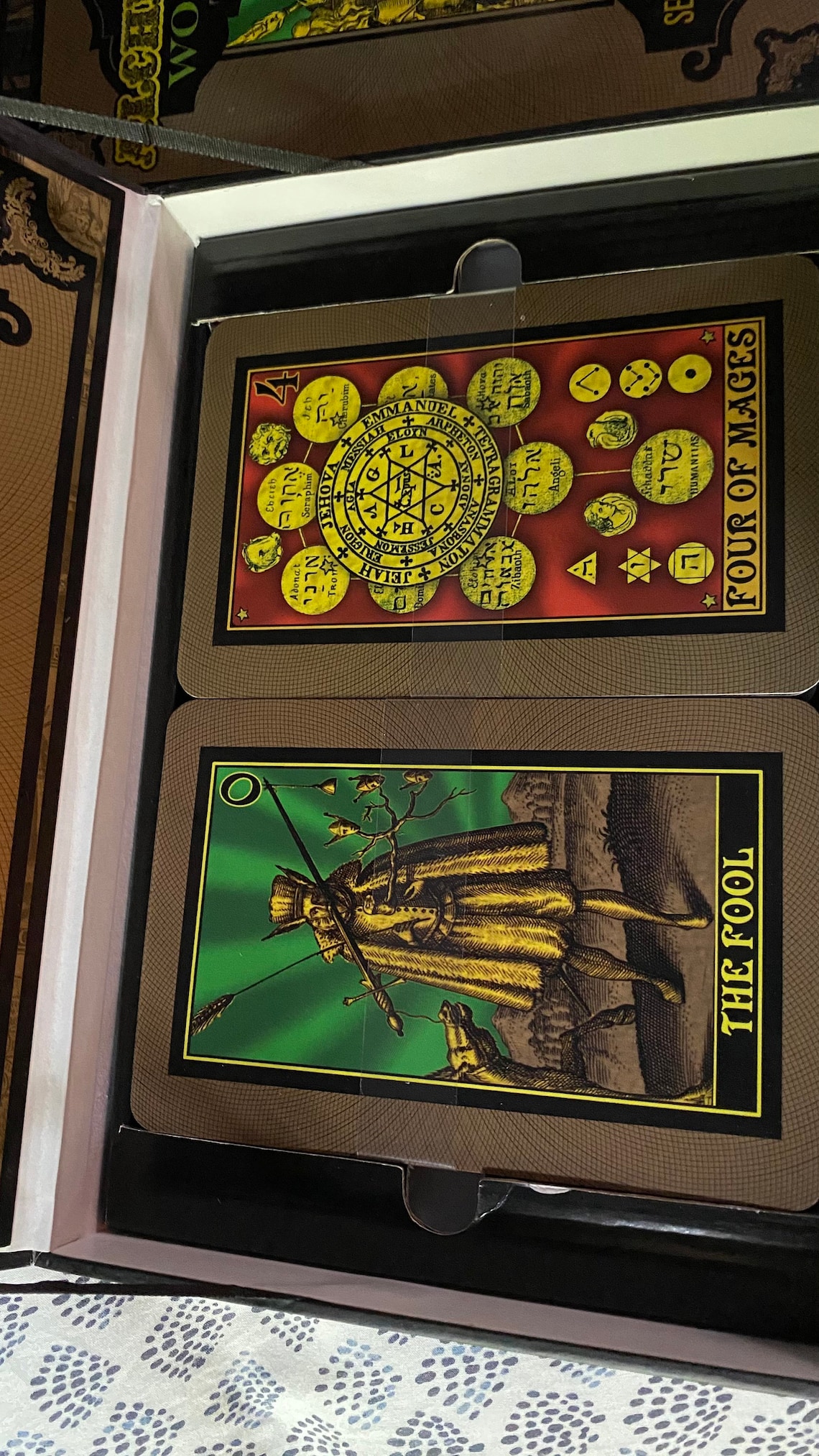 The AlcheMystic Woodcut Tarot Secret Wisdom of the Ages by D Etsy