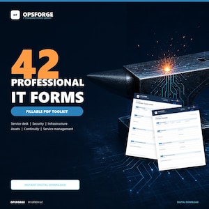 Fillable IT Forms Bundle | 42 Help Desk and MSP PDF Templates