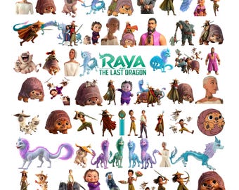 Raya and the Last Dragon PNG Bundle | Raya PNG Clipart | Dragon PNG Images | Fantasy Designs | Digital Download