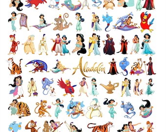 Aladdin PNG Bundle | Princess Jasmine Clipart | Aladdin PNG Images | Jasmine PNG | Digital Download
