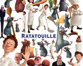 Ratatouille PNG Bundle | Ratatouille Clipart | Ratatouille PNG Images | Cartoon PNG | Digital Download