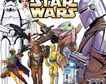 Star Wars PNG Bundle | Star Wars Clipart | Star Wars PNG Images | Star Wars Designs | Digital Download