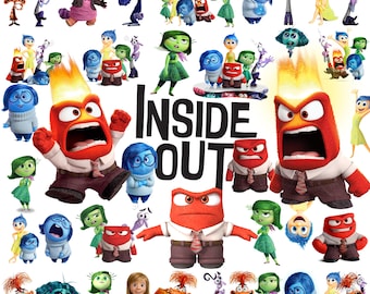 Inside Out PNG Bundle | Inside Out Clipart | Inside Out PNG Images | Cartoon PNG | Digital Download