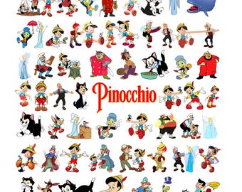 Pinocchio PNG Bundle | Pinocchio Clipart | Pinocchio PNG Images | Classic Cartoon PNG | Digital Download