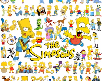 Simpsons PNG Bundle | Simpsons Clipart | Simpsons PNG Images | Cartoon PNG | Digital Download
