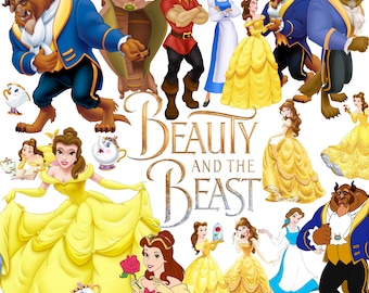 Beauty and the Beast PNG Bundle | Beauty and the Beast Clipart | Beauty and the Beast PNG Images | Fairy Tale PNG | Digital Download