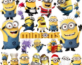 Minions PNG Bundle | Minions Clipart | Minions PNG Images | Cartoon PNG | Digital Download