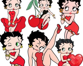 55+ Betty Boop PNG Bundle | Betty Boop Clipart | Betty Boop PNG Images | Digital Download