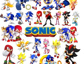 100+ Sonic PNG Bundle | Sonic Clipart | Sonic PNG Images | Video Game PNG | Digital Download