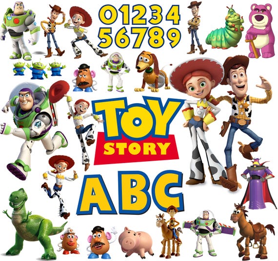 80+ Toy Story PNG Bundle | Toy Story Clipart | Toy Story PNG Images | Alphabet and Numbers PNG | Digital Download