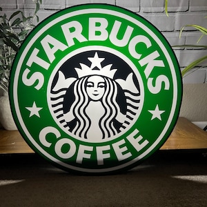 スターバックス　金属製　看板 Starbucks Metal Sign - Etsy