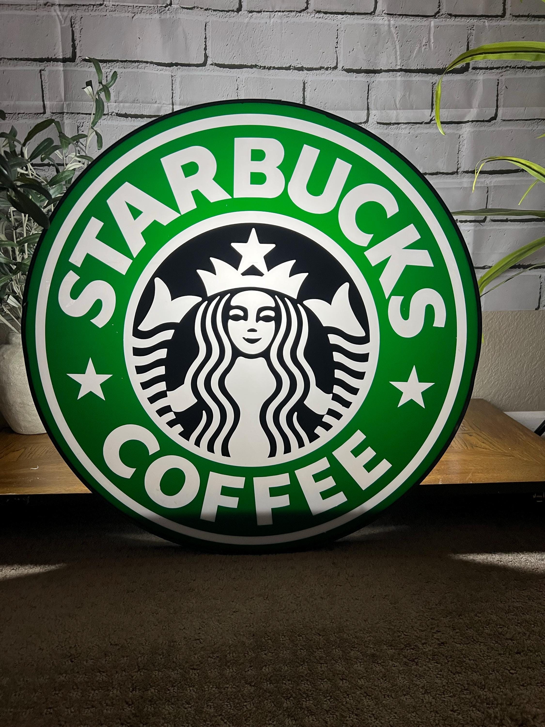 スターバックス　金属　看板 Starbucks Metal Sign - Etsy