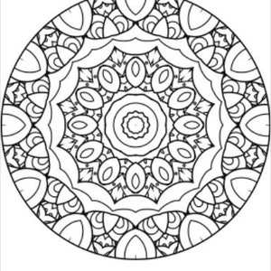 Zentangle adult coloring pages (4) printable