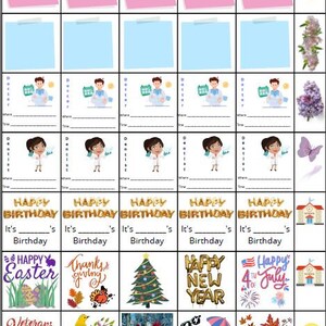 Calendar sticker sheet printable digital download