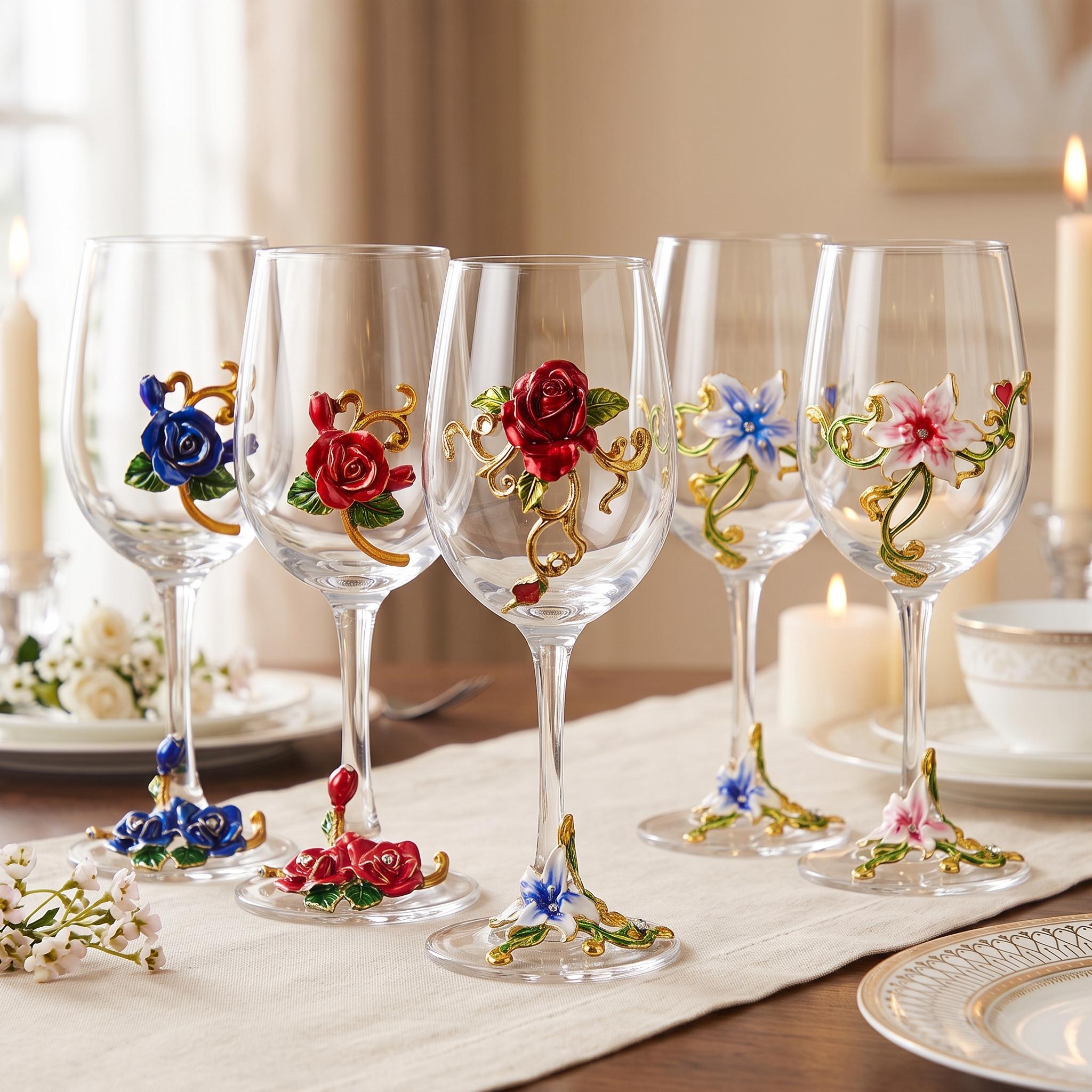 Mosaic wine glasses