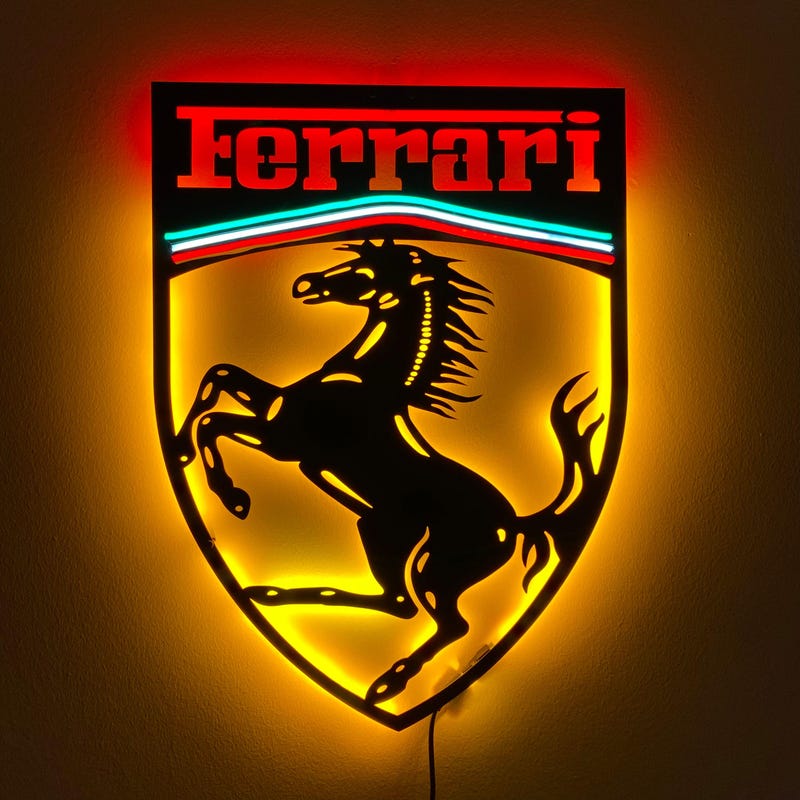 Led Sign Wall Car - Etsy