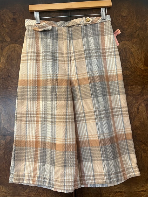 Vintage Bobbie Brooks Plaid Culottes / 28" Waist … - image 2