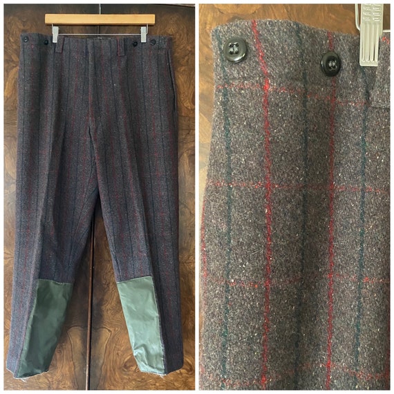 Vintage 1940's Wool Hunting Pants / 40" Waist / Wo