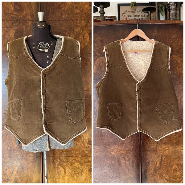 Corduroy Vest Etsy