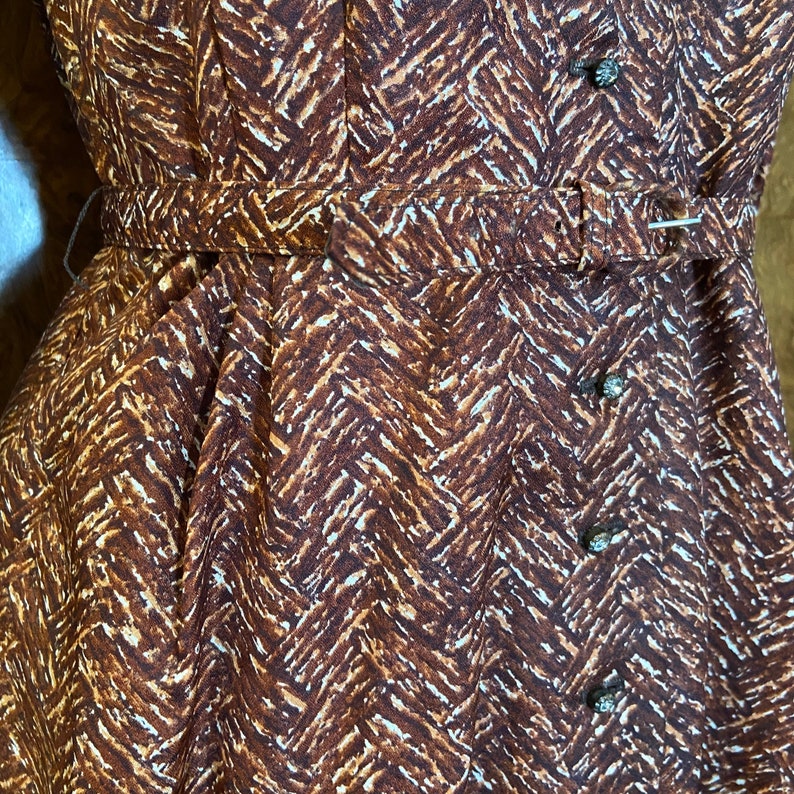 Vintage 50s Party Dress 30 Waist SmMed Berkshire Dress Rhinestone Buttons