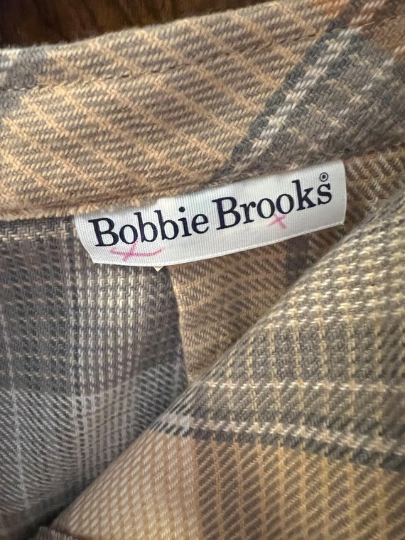 Vintage Bobbie Brooks Plaid Culottes / 28" Waist … - image 9