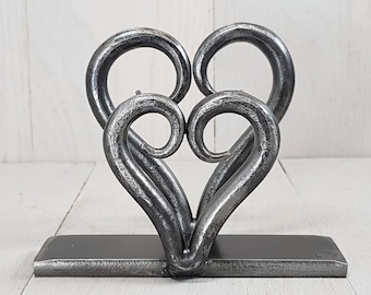 Heart Business Card Holder- Blacksmith Hand Forged