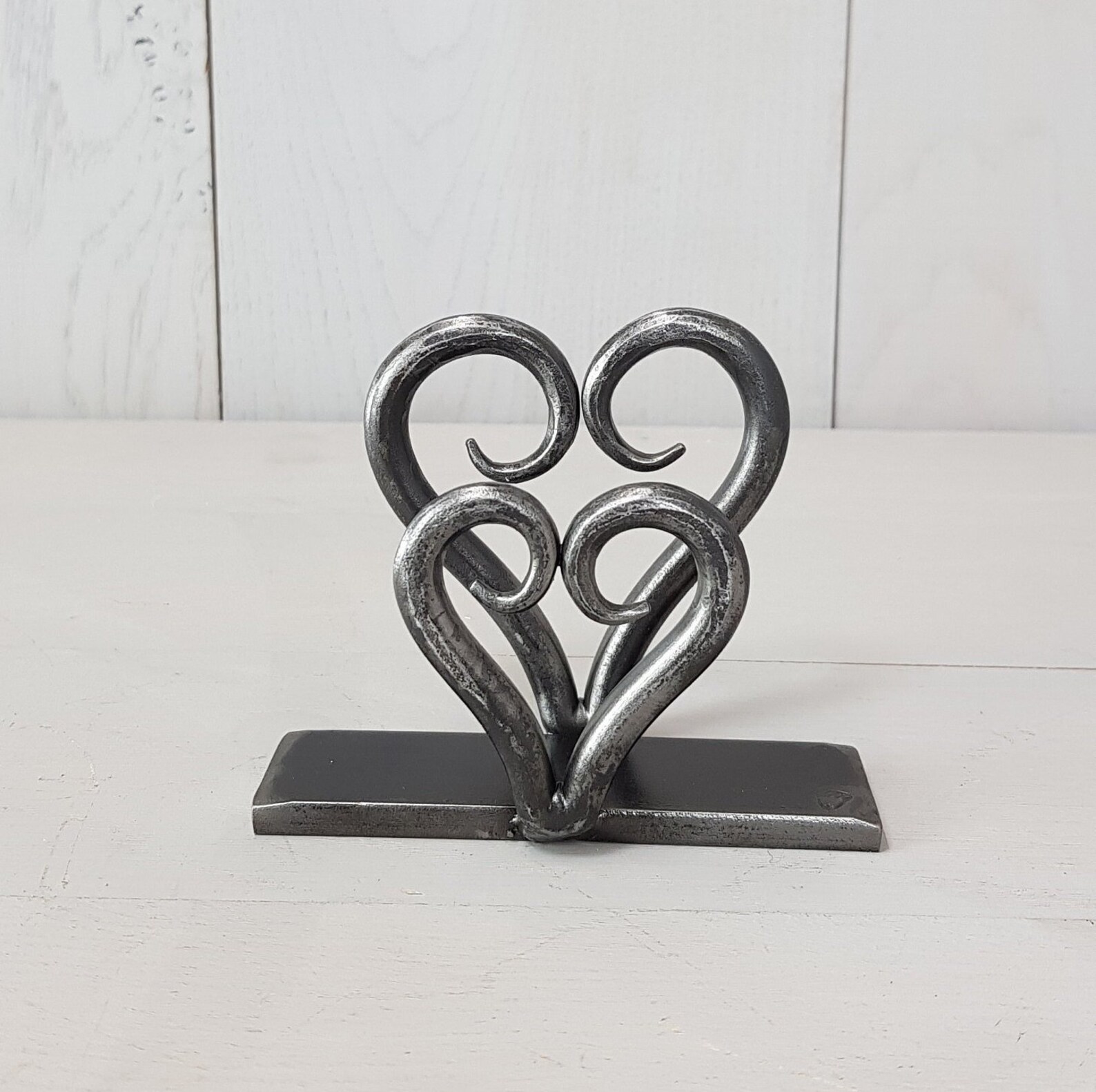 Heart Business Card Holder Blacksmith Hand Etsy