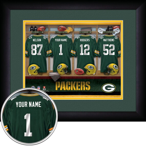 PERSONALIZED & FRAMED NFL Green Bay Packers Sports Prints | Etsy