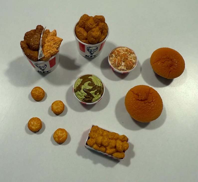 Rectangle Popcorn Box Build Your Own KFC Mini Brands Bundle | Pick 2 Mini Takeout Items - Etsy