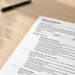 Corporate  Resume Template (Ledger) | Cover letter | Email templates | CV Writing Guide