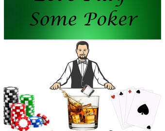 Boy's Night Poker Night Digital Invite Text Friendly