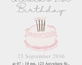 Birthday Girl Digital Invite