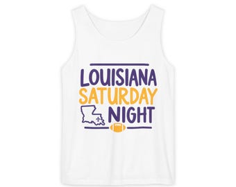 Louisiana Saturday Night Tank Top | State Football Tailgate Tee
