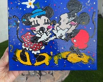 DEATH NYC Mickey & Minnie Mouse Starry Night, Signed Artist's