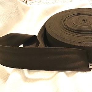 Cotton Twill Tape 2 inches wide 13 yards long Chocolate Brown