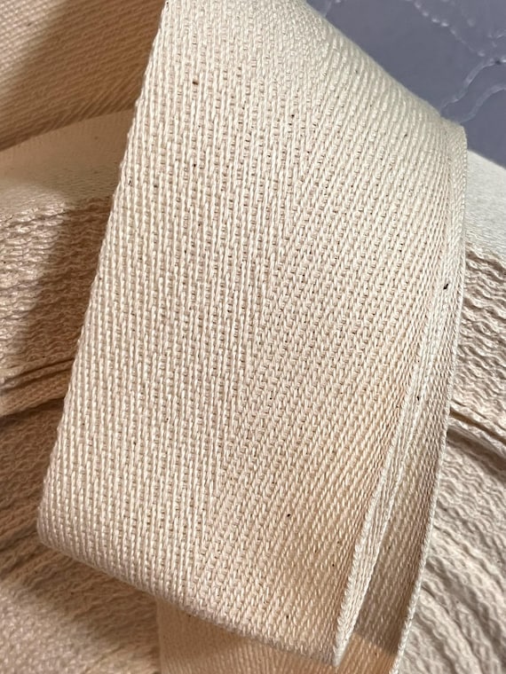 2 inch Cotton Twill Tape 20 yards long Natural cream