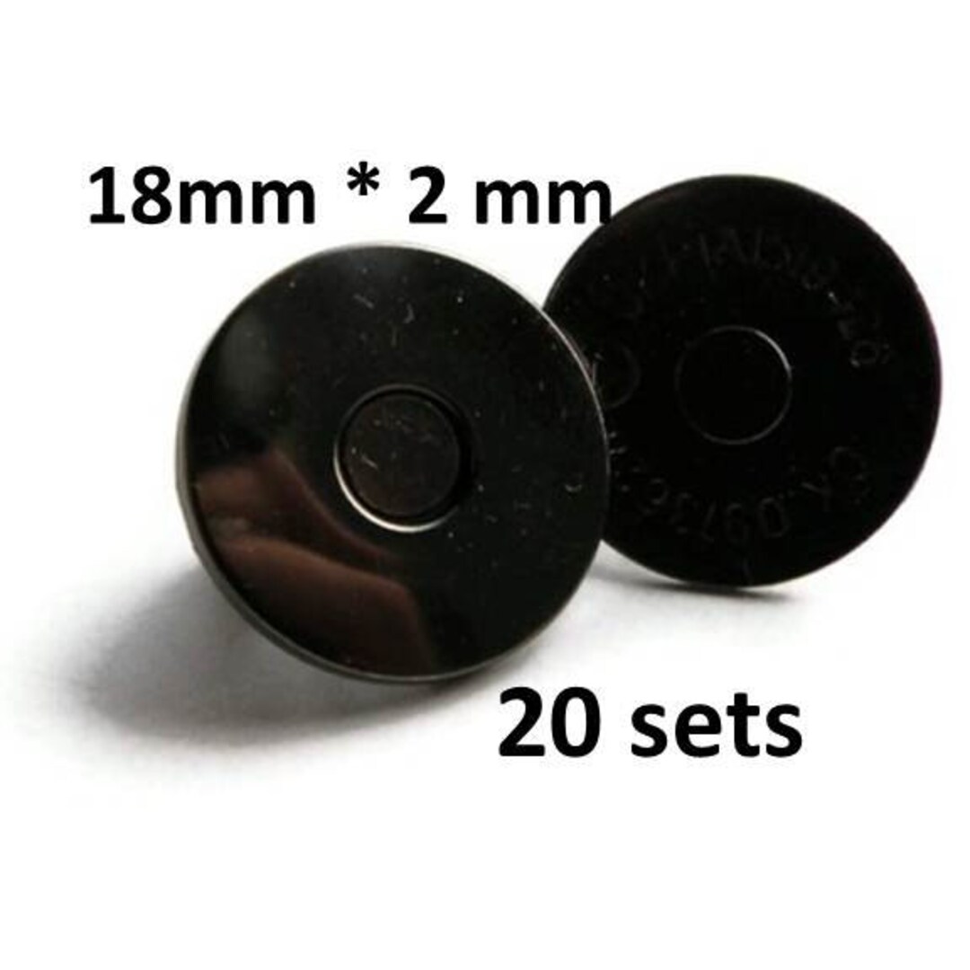 20 Sets of 18 X 2 Gunmetal Snaps Etsy
