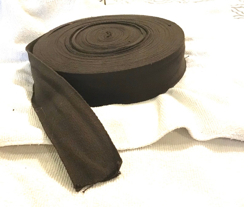 Cotton Twill Tape 2 Inches Wide 20 Yards Long Chocolate Brown Etsy