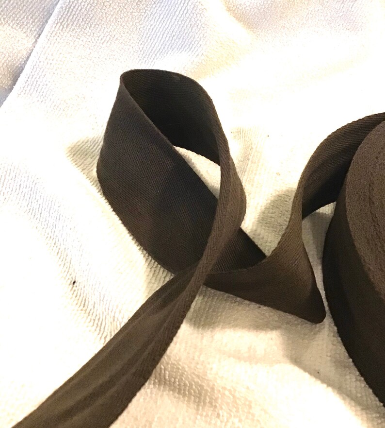 Cotton Twill Tape 2 Inches Wide 50 Yard Roll Chocolate Brown Etsy