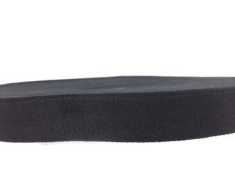 Cotton Twill Tape 200 METERS 1 inch Wholesale Herringbone Straps Binding Black