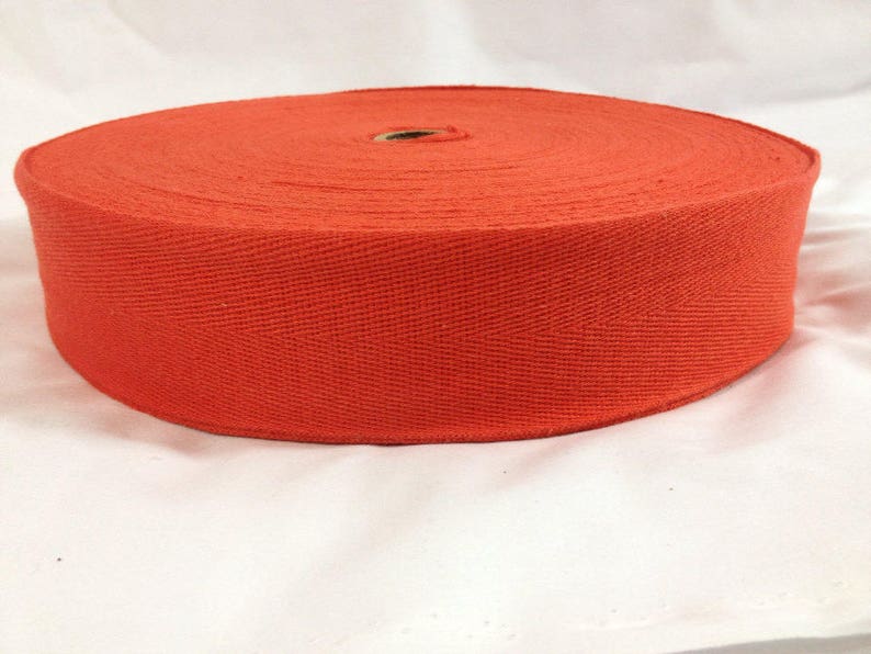 Cotton Twill Tape 2 Inches Wide 2 Yards Long Red Etsy