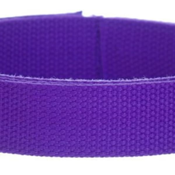 Cotton Webbing 1 yard 1.25 inch Royal Purple Key Fobs Purse Handle Bag Straps Leash