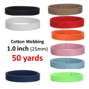 ROLL : 50 yard roll 1 inch webbing (All 50-yards need to be one color)