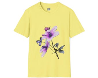 Mariposa floral púrpura
